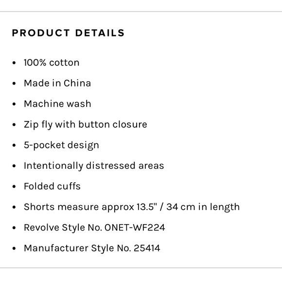 One Teaspoon High Waist Bandit Shorts - Never been worn - Picture 11 of 11